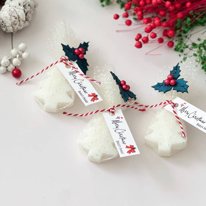 Uniq Favors - Vente Décoration de Noël - Savon pour sapin de Noël, cadeaux pour les fêtes, cadeaux pour collègues0
