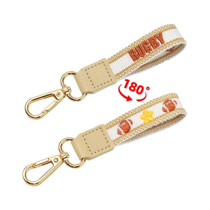 MKS America - Wholesale Keychain - Women's - Ball & Butterfly Theme Embroidered Keychain6