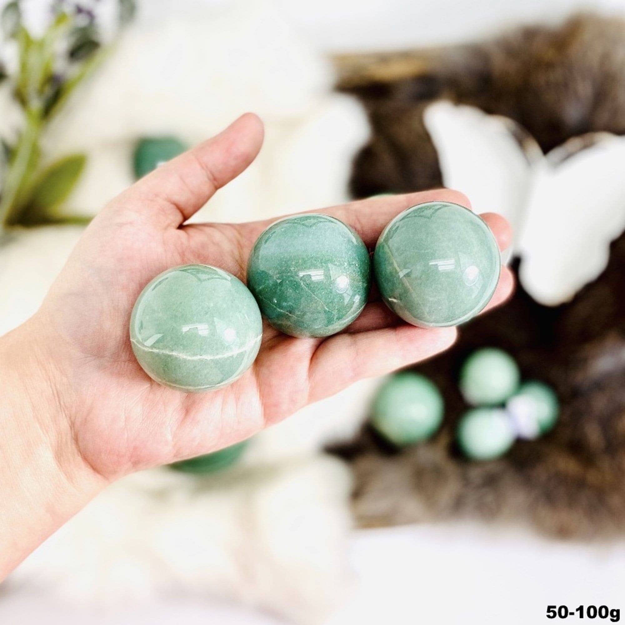 Rock Paradise - Wholesale Spiritual Stone/Crystal - Green Aventurine Polished Crystal Spheres - By Weight2