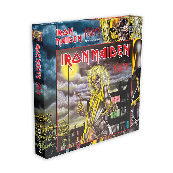 Iron Maiden Killers (500 Piece Jigsaw Puzzle) for wholesale by AQUARIUS, GAMAGO, ICUP, & ROCK SAWS by NMR Brands