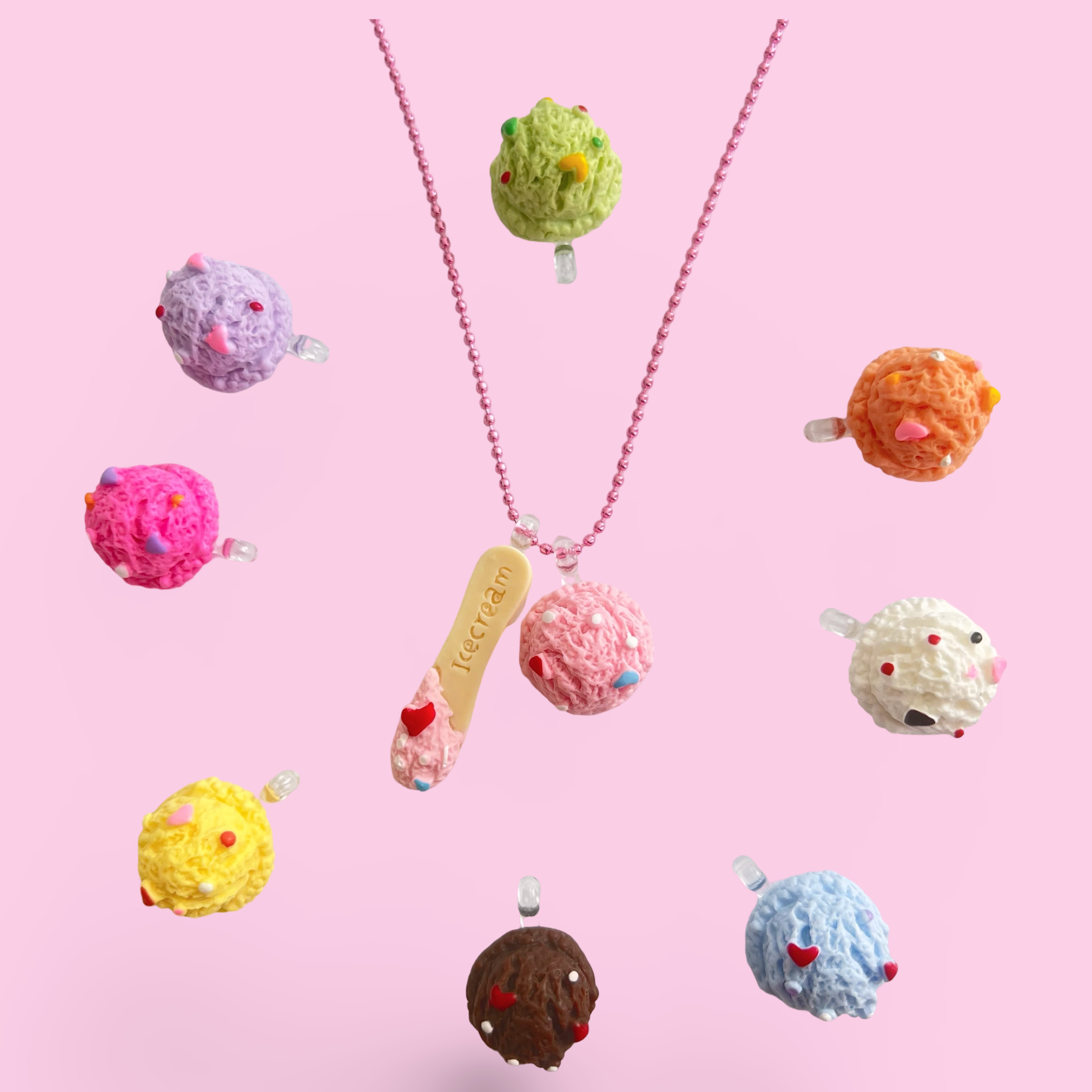 Pop Cutie Accessories & Gifts - Europe - Wholesale Kids Necklace - Kids -  Gelato Necklace I Charm Necklace I Ice Cream I Handmade 2