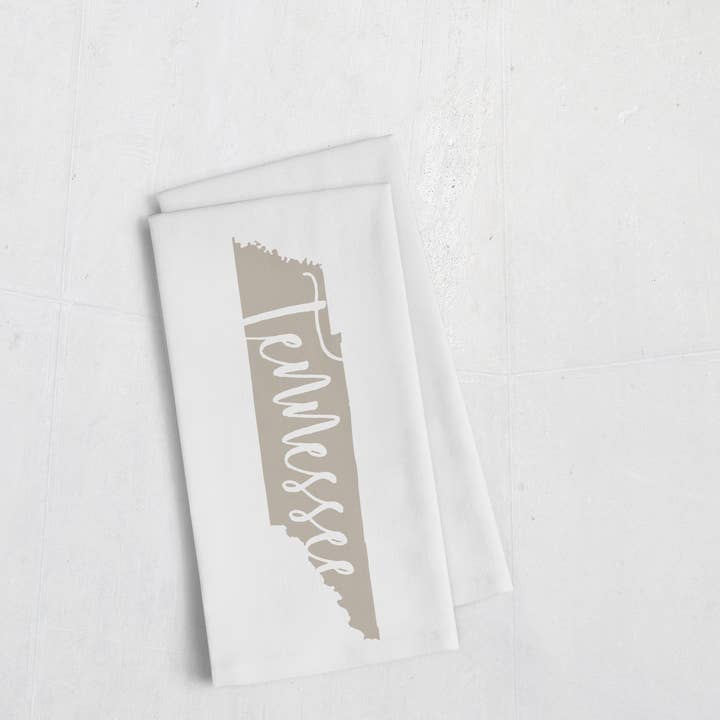Torchon avec nom de l'État du Tennessee | Plusieurs couleurs pour la vente par Paperfinch Design