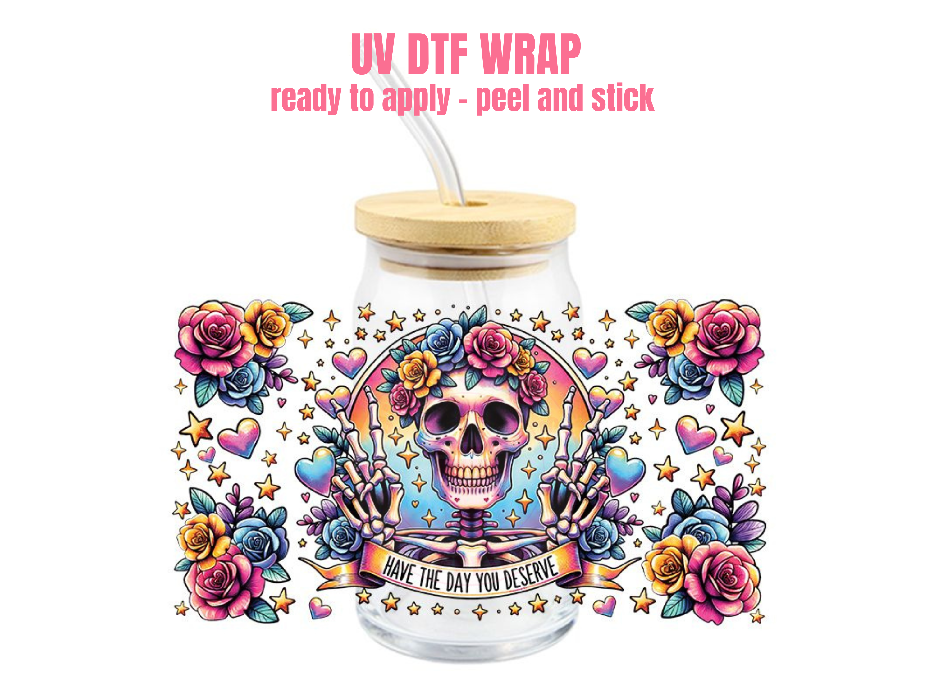 One Stop Cups - Wholesale Sticker - UV DTF CUP WRAP F #1340