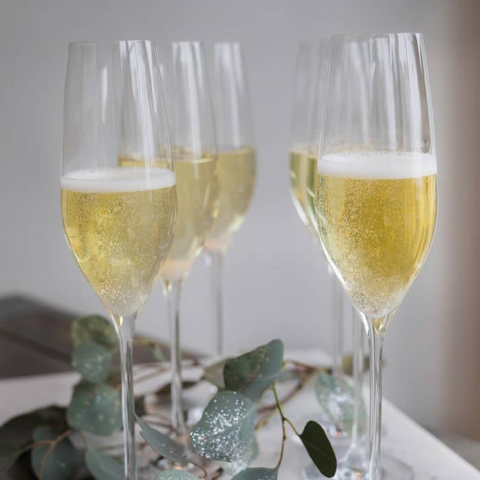 Danish Design Collective - Wholesale Champagne Flute - Holmegaard - Cabernet - Champagne Flutes - 9.8 oz - Set of 6