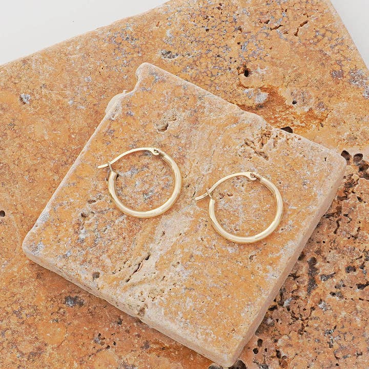 14K Gold Hoop Earrings for wholesale by Pori Jewelry