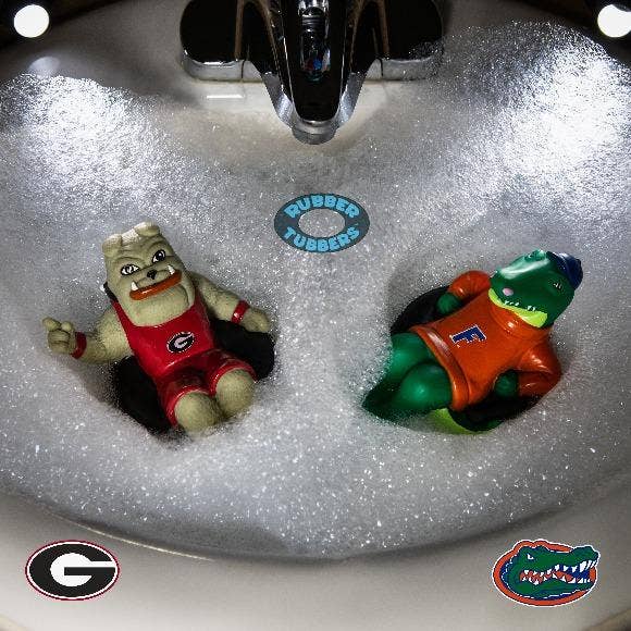 Rubber Tubbers - Wholesale Bath Toy - Baby - University of Georgia - Bulldogs - Hairy Dawg - Premium Bath7