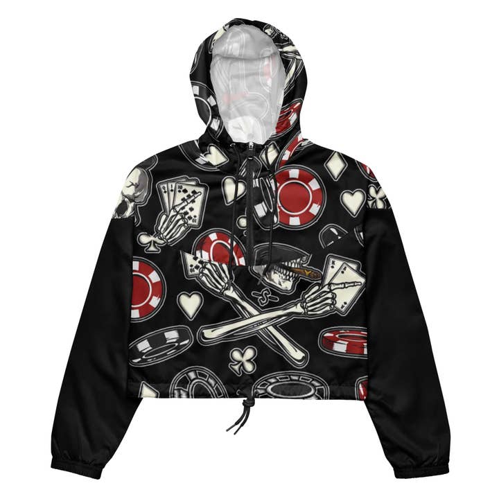 Cropped windjack van The Gambler voor wholesale door The Closet Junkies