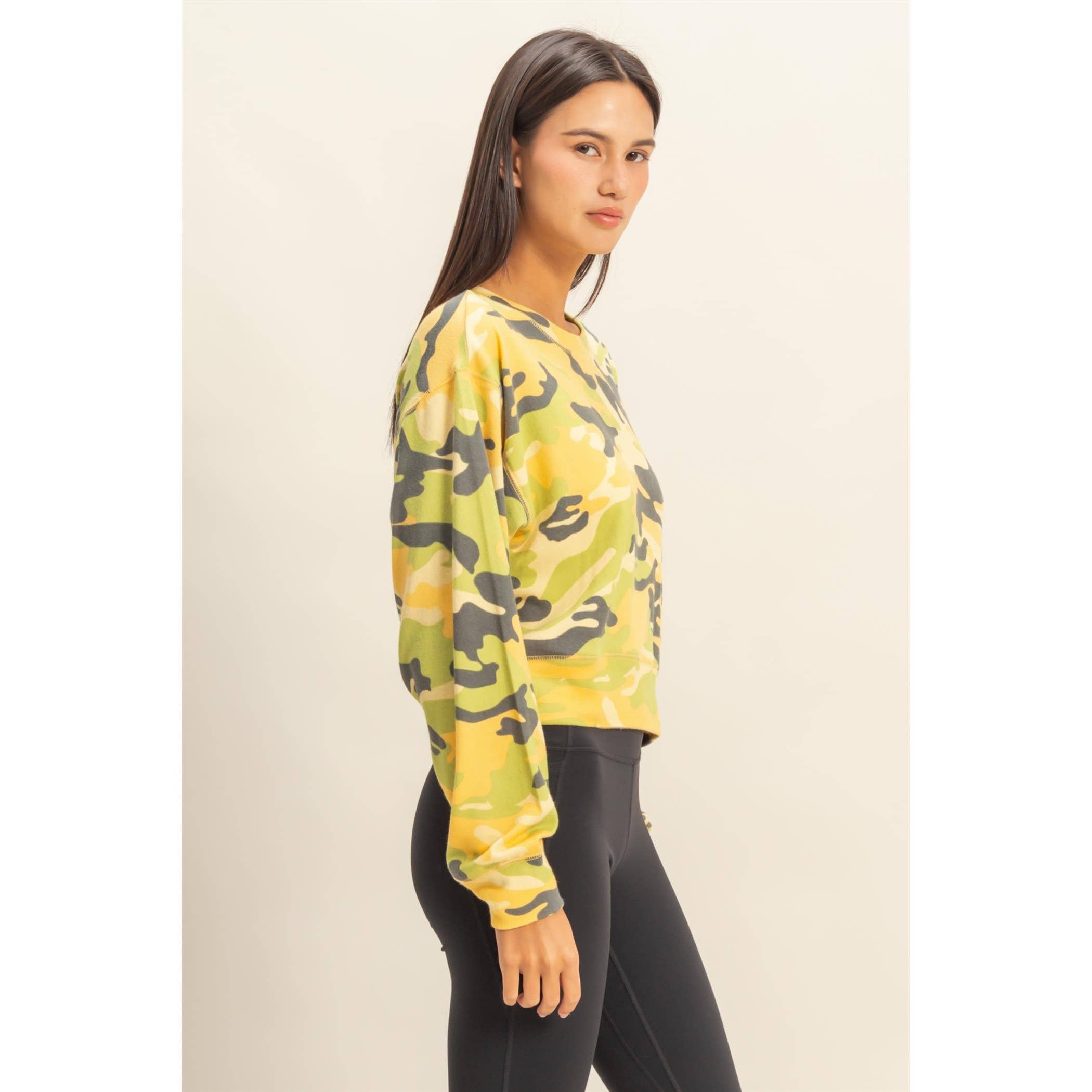 HYFVE - Vendita all'ingrosso Felpa - Donna - Felpa con stampa mimetica2
