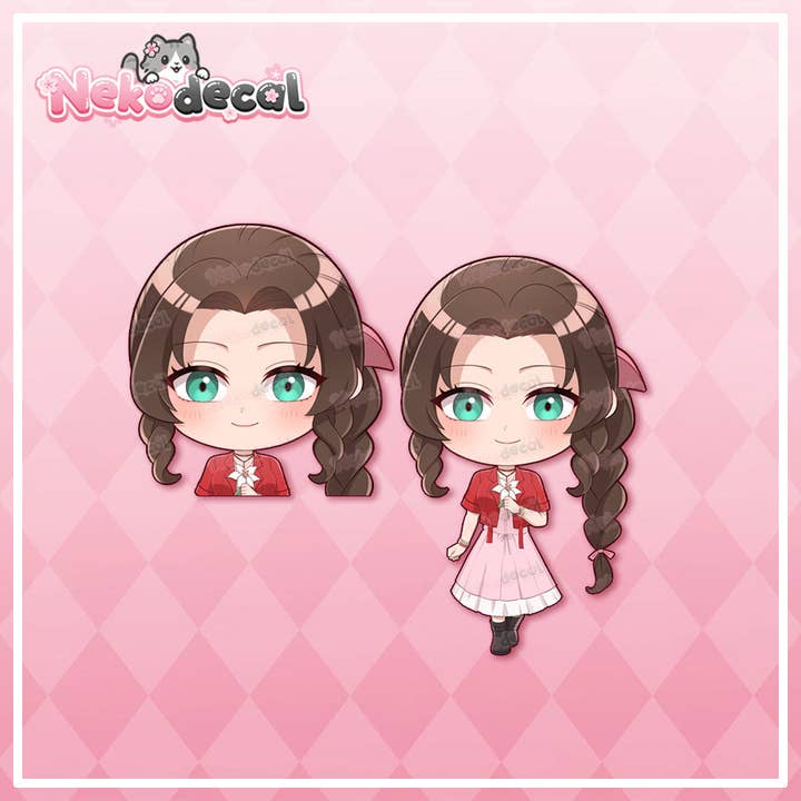 Nekodecal - Wholesale Sticker - Chibi FFVII Peekers6