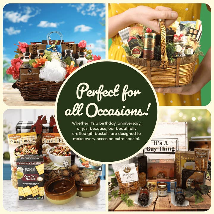 Gift Basket Village LLC – wholesale Food gift basket – Deluxe Sausage and Cheese Gift Basket – Savory Set1