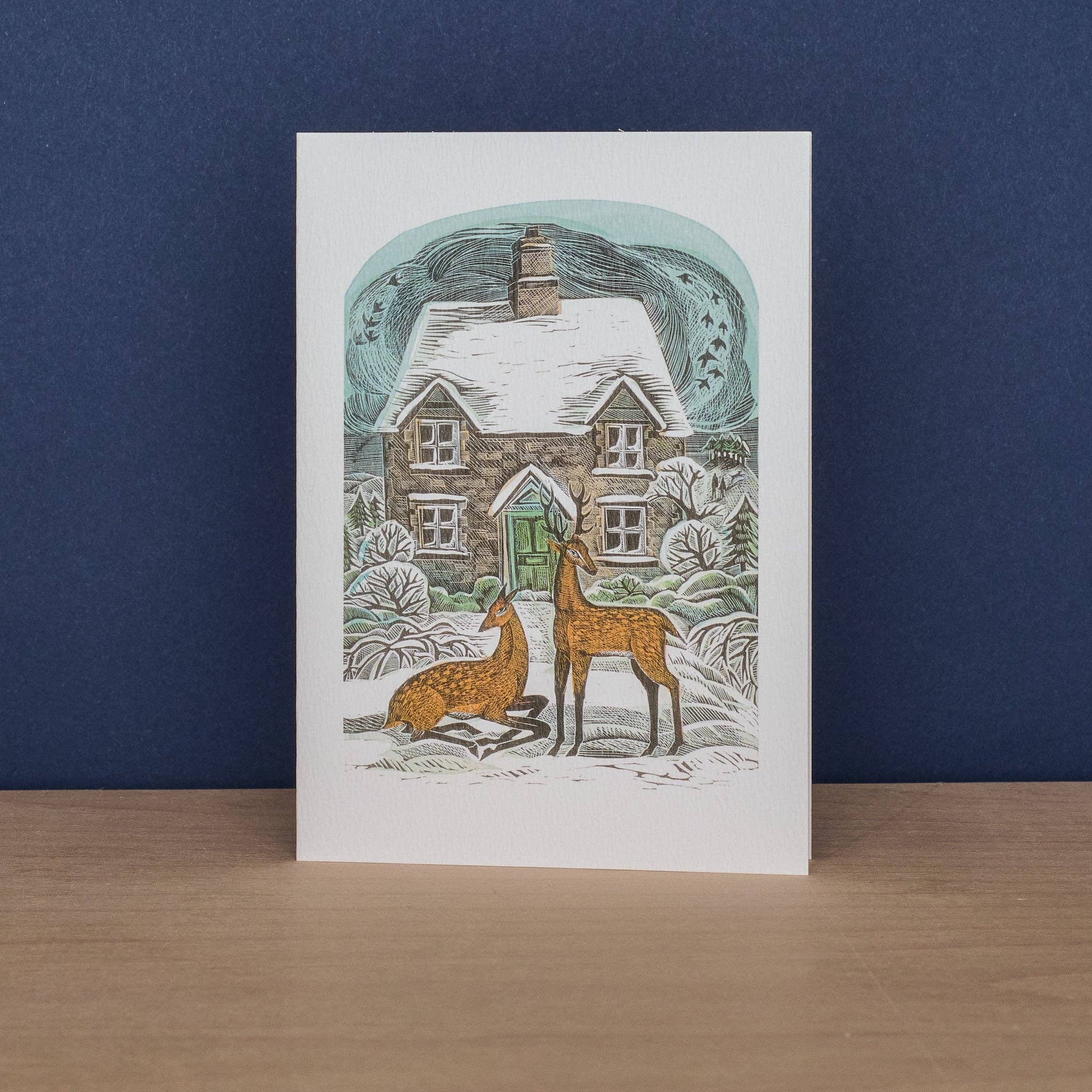 Art Angels - Wholesale Stationery/Notecard Set - Owl Flight & Christmas Cottage1