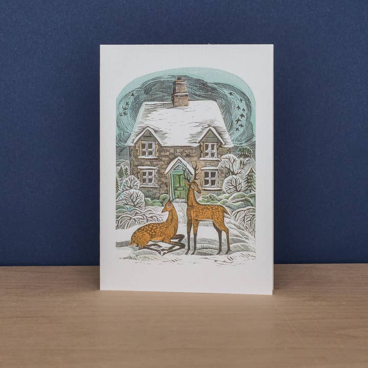 Art Angels - Wholesale Stationery/Notecard Set - Owl Flight & Christmas Cottage1