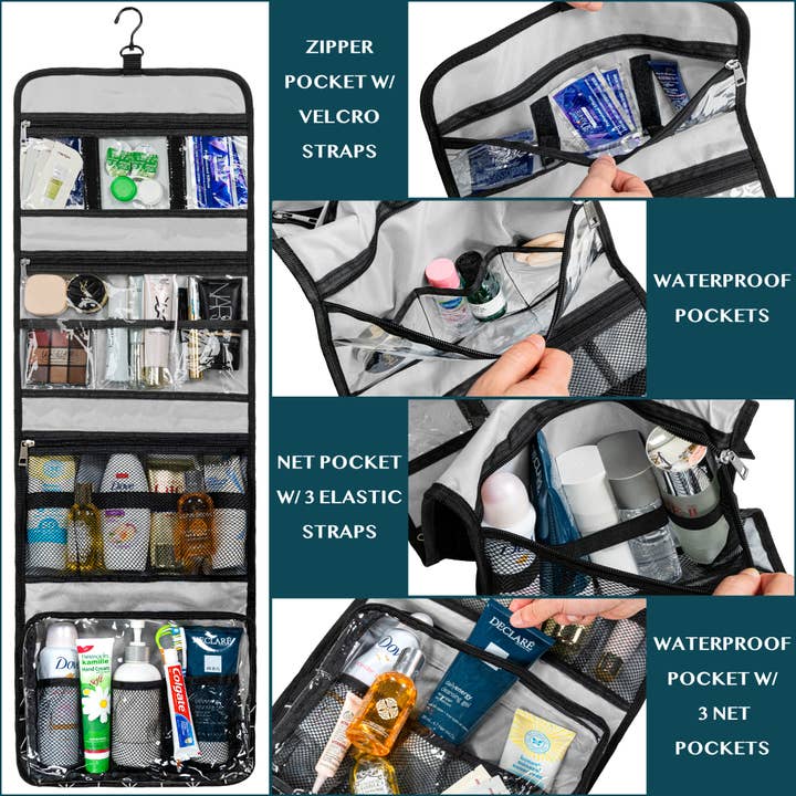 Pavilia - Wholesale Toiletry bag – Unisex - Buckle Hanging Toiletry Organizer Bag12