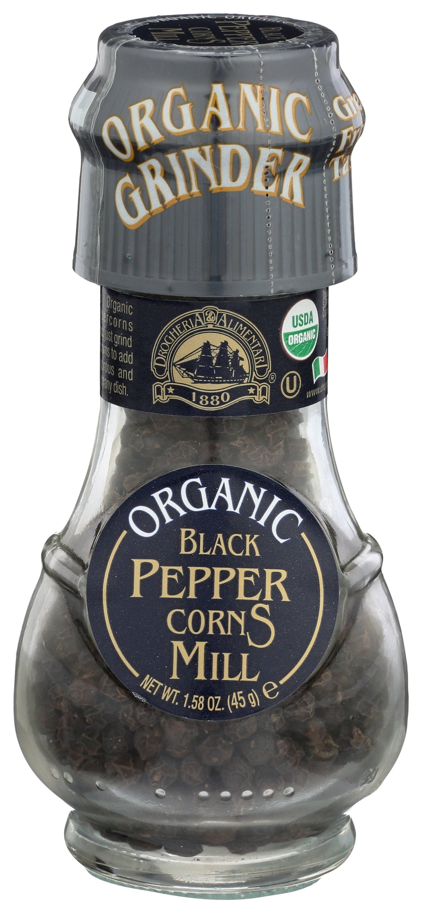 Everyday Supply Co - Wholesale Pepper Mill - DROGHERIA & ALIMENTARI MILL PEPPERCORN BLCK - Case of 6