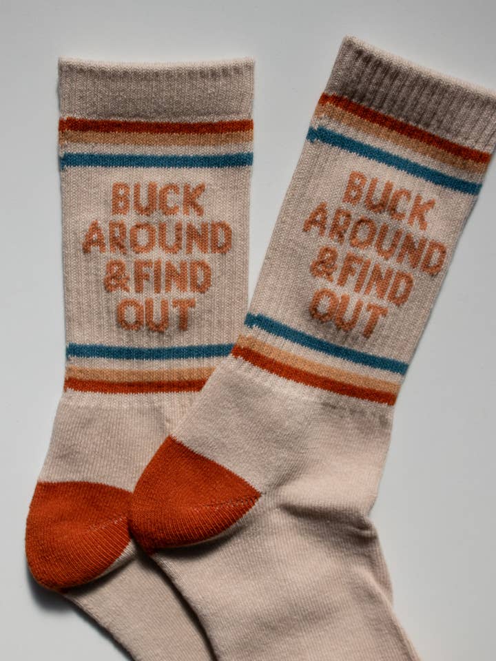Shop Good - Wholesale Socks - Unisex - Buck Around and Find Out Western Socks