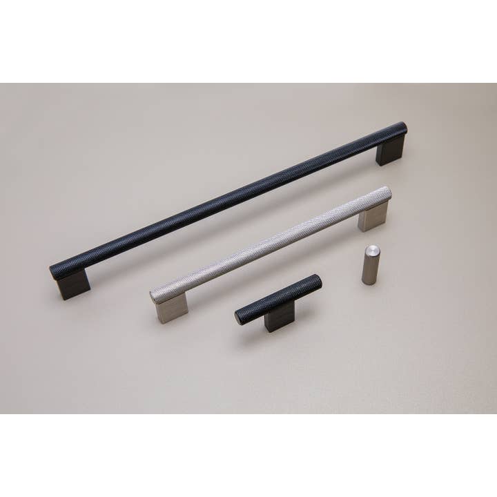 CAMBESA - Vendita all'ingrosso Manopola/pomello - 8074 Maniglia in Alluminio con Effetto Acciaio Inox 256 mm
