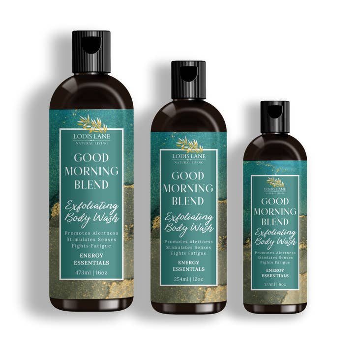 Good Morning Blend Exfoliating Body Wash for wholesale by Lodis Lane Naturals
