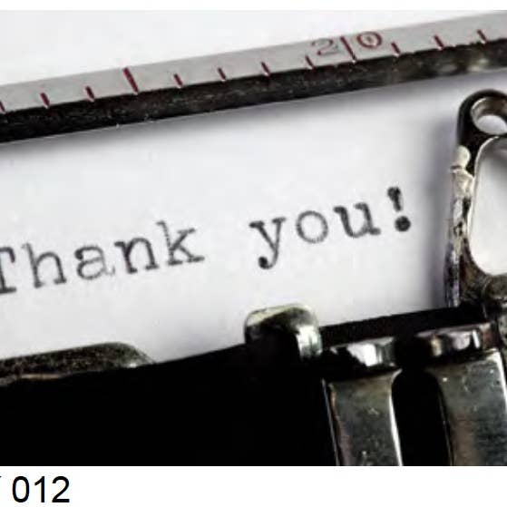 Thank You on a Typewriter - Boxed Thank You Notes for wholesale by The Retrospect Group Collection