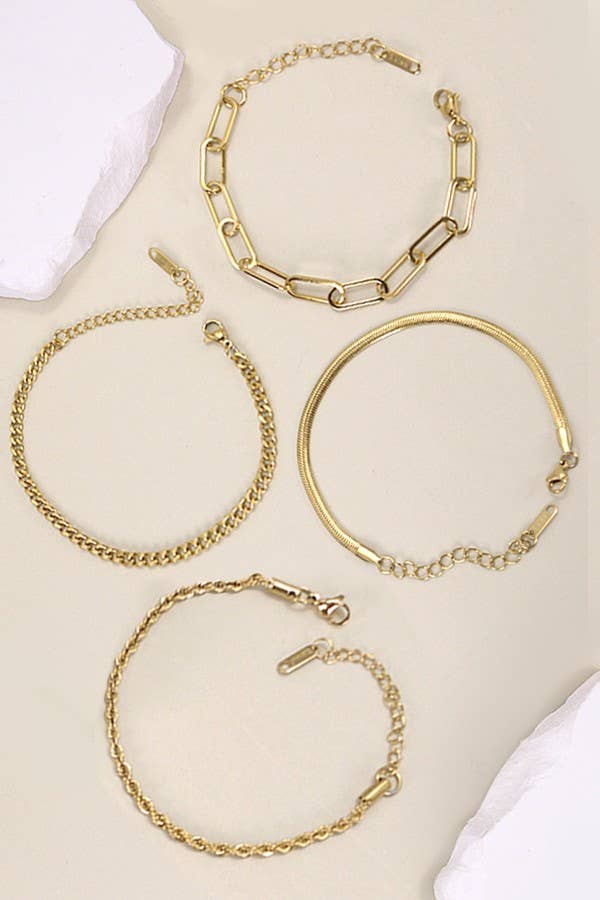 JOSSLYN by wall to wall – Großhandel Glieder- & Kettenarmband – Edelstahl Armband, wasserdicht und anlaufgeschützt | 40B1125