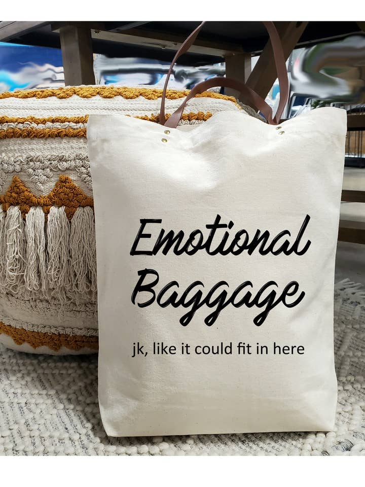 Sac fourre-tout en toile avec poignées en cuir/Sac écologique/Réutilisable pour la vente par Maggie G