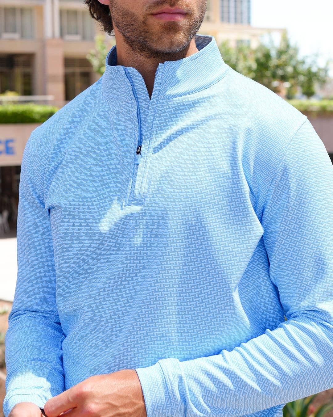 USA Palm - Wholesale Sweatshirt - Unisex - Cloud 1/4 Zip35