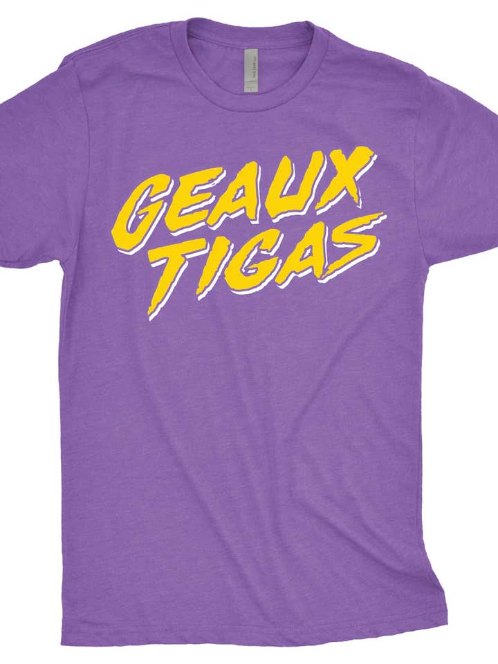 Geaux Tigers T-Shirt - Geaux Tigas for wholesale by Nola T-Shirt Club