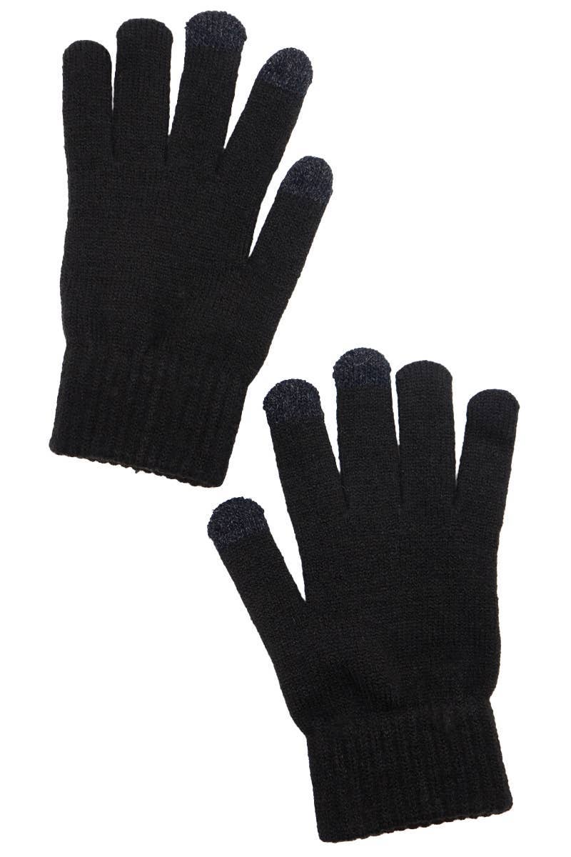 Cap Zone - Vendita all'ingrosso Guanti - Uomo - Guanti invernali touchscreen neutri scuri da uomo3