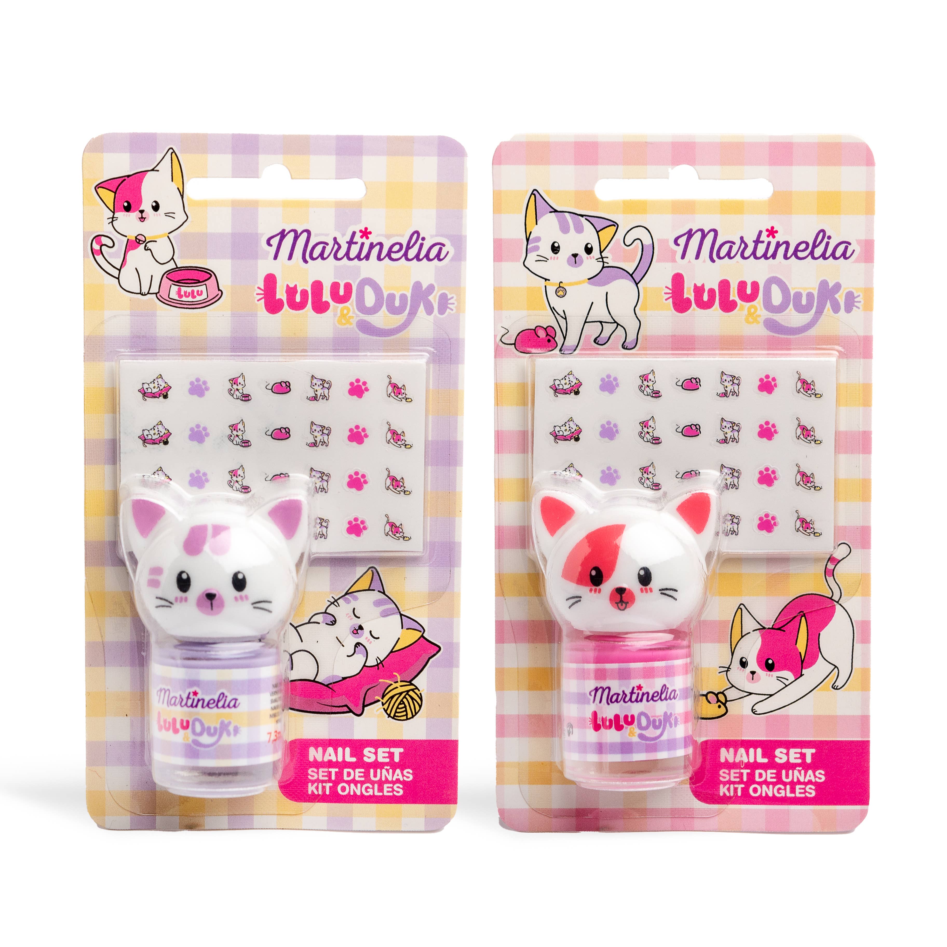 Aquarius Cosmetic SLU - Wholesale Nail Polish - Kids - MARTINELIA LULU&DUKI NAIL SET3