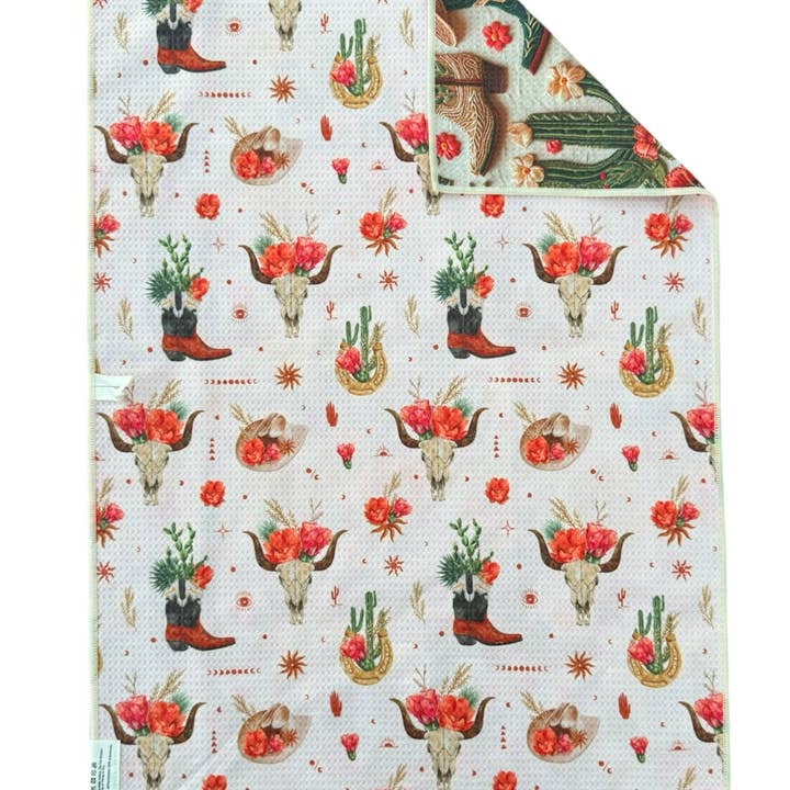 Cream Cassity: Reversible Hand Towel for wholesale on Faire1