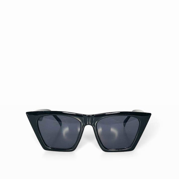 Lunettes de soleil carrées en noir pour la vente par Worth A Million