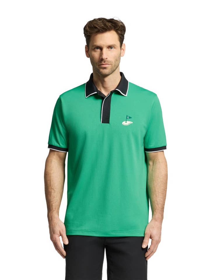 Clayton Pique Polo-374 Verde Semplice per la vendita all'ingrosso da parte di Psycho Bunny