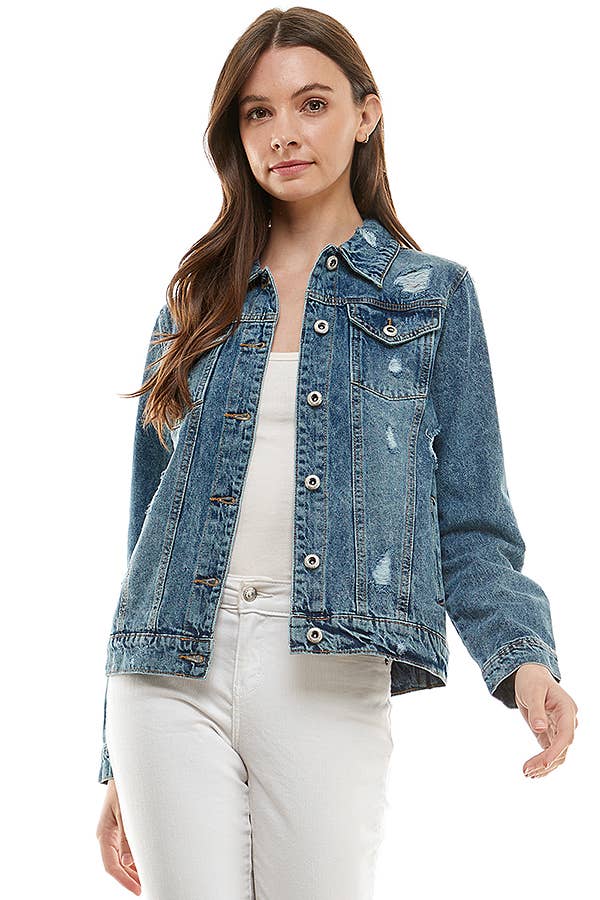 patrol jeans - Wholesale Denim Jacket - Women's - Ladies Denim Jacket with Distressed11