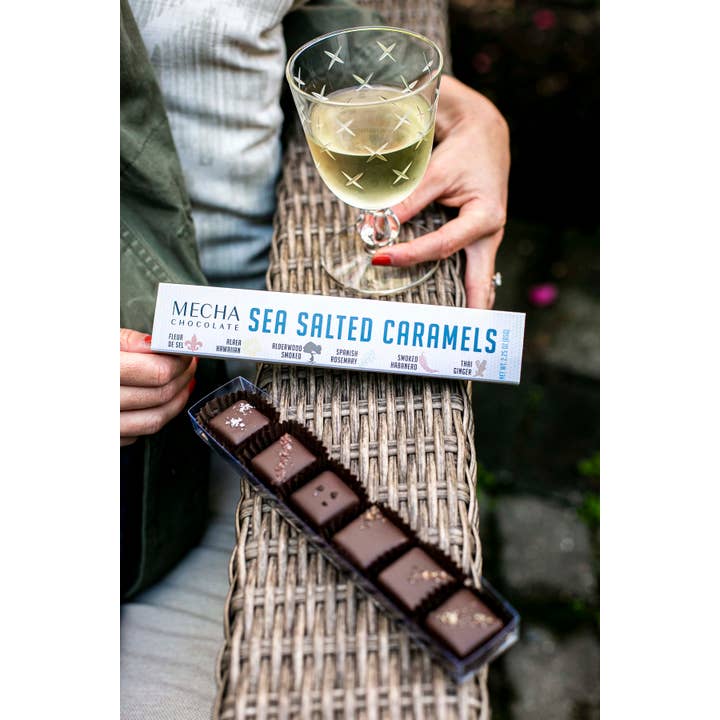 MECHA Chocolate - Wholesale Chocolate Box - Sea Salt Caramel Box (6 pieces)1