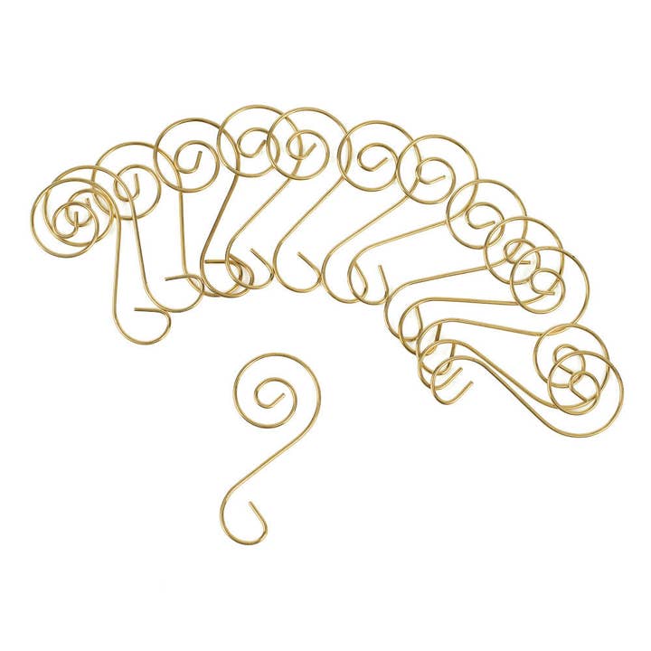 Factory Direct Craft – wholesale Ornament – Spiral Christmas Ornament Hooks (20 hangers) - Select Color