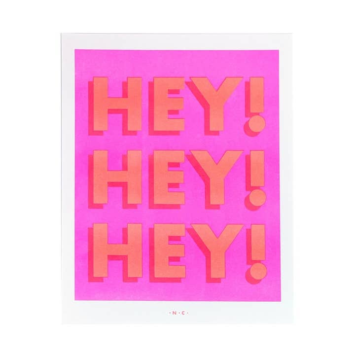 HÉ ! HÉ ! HÉ ! - Impression risographique pour la vente par Next Chapter Studio