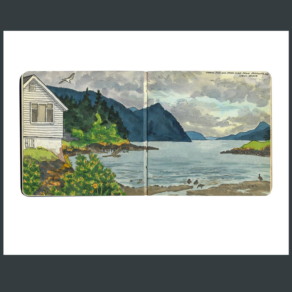 Anagram Press - Wholesale Art Print - Orcas Island Sketch Print3