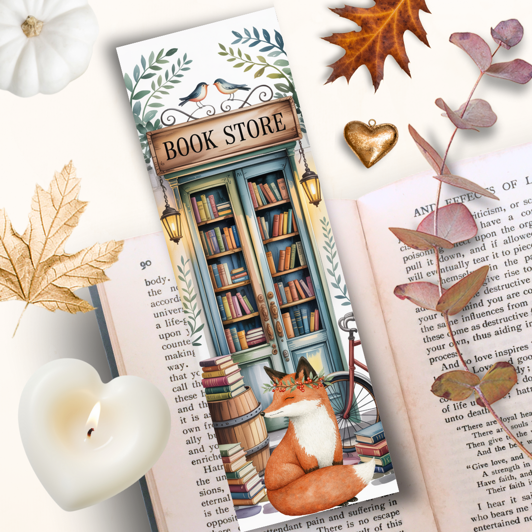 Les Moonettes - Wholesale Bookmark - Bookmark The Fox and the Secret Bookstore1