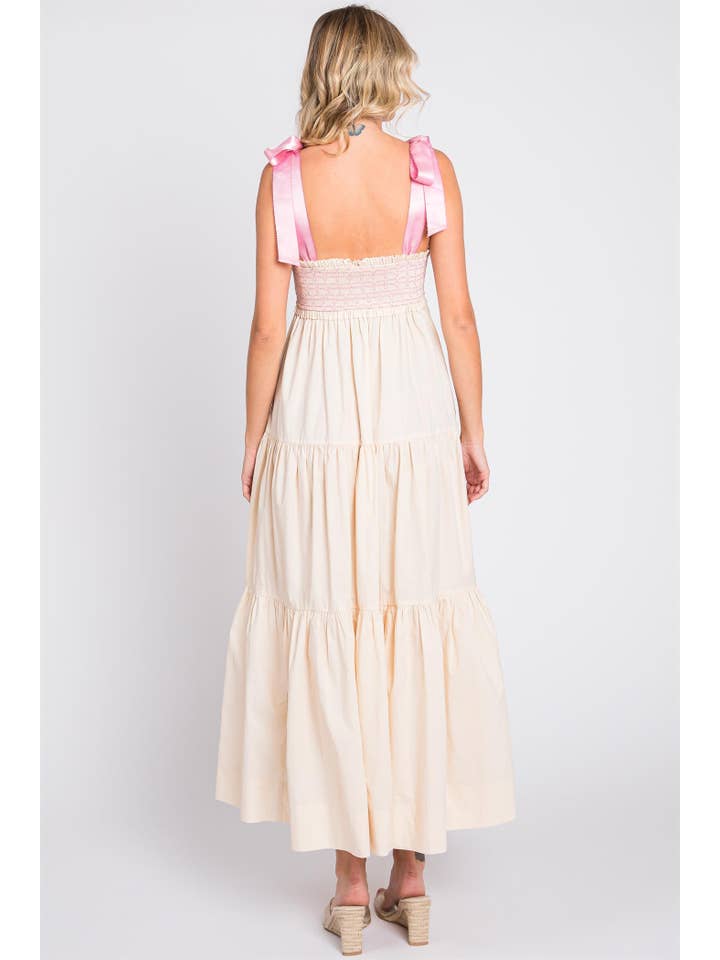 GeeGee x Lovelo - Vendita all'ingrosso Vestito - Donna - Abito midi plissettato a balze taglie comode, MD51552PL44