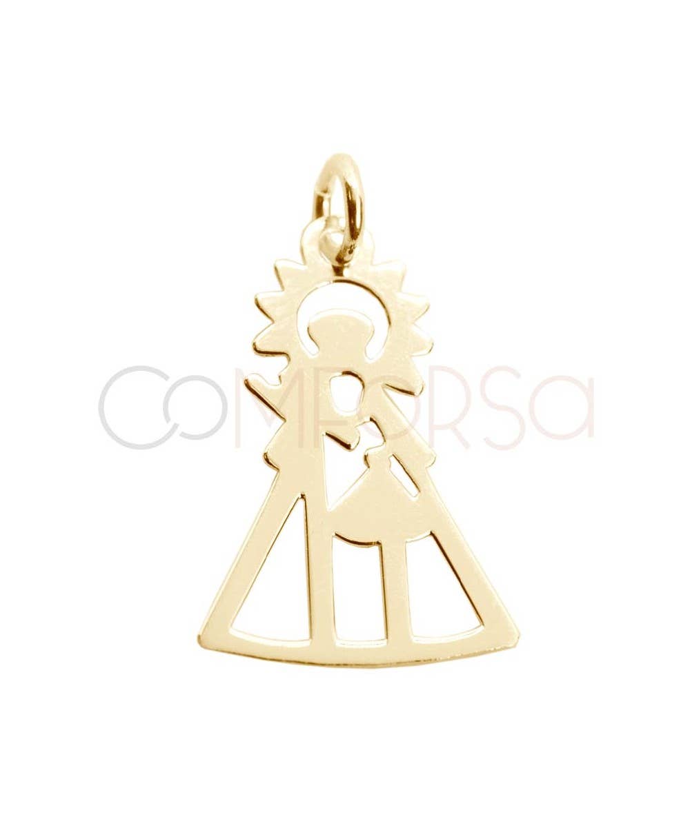 COM FORSA SL - Vendita all'ingrosso Ciondolo/pendente - Medaglia Vergine di Guadalupe 15 x 21mm Argento 9250