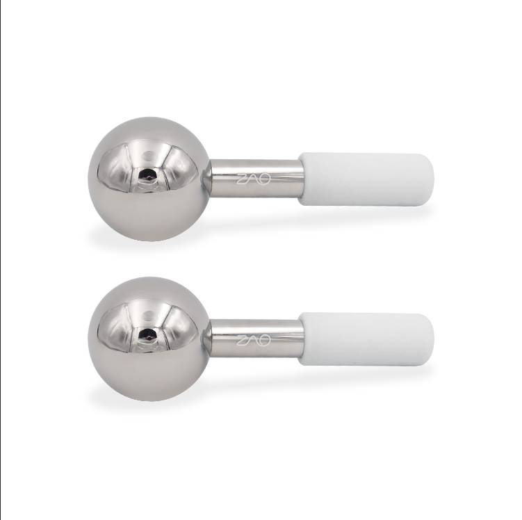 ZAQ Skin + Body Care - Wholesale Face/Beauty Roller - ZAQ Icy CRYO Steel Ice Globes2
