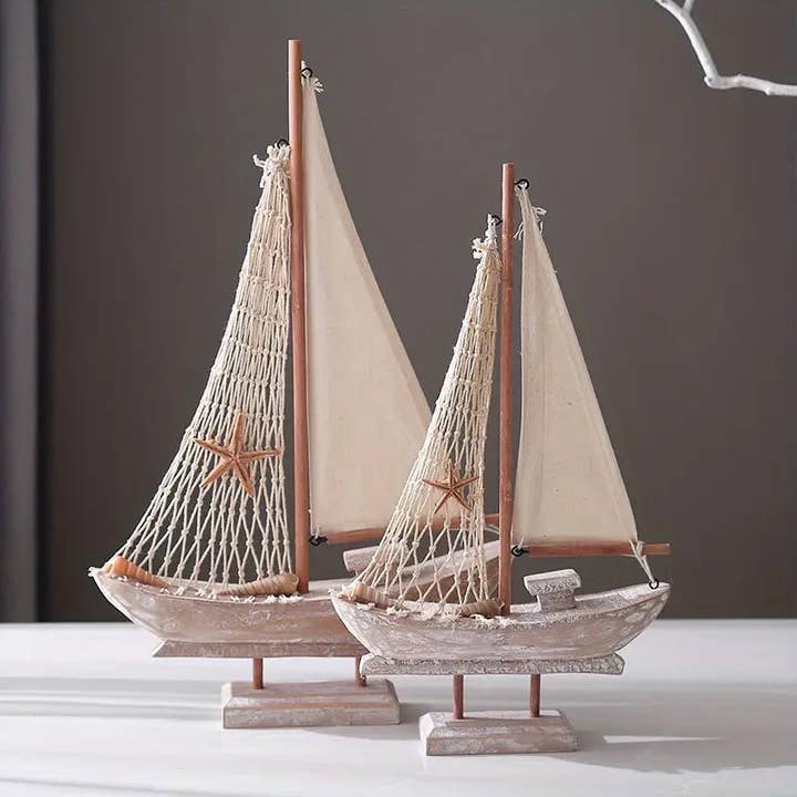 Holzsegelboot Dekoration - Vintage Nautisches Akzentstück und andere Ergebnisse für holz für badeplattform boot im Großhandel. Kostenlose Rücksendungen und 60-Tage-Zahlungsziel auf Faire im Trend auf Faire.