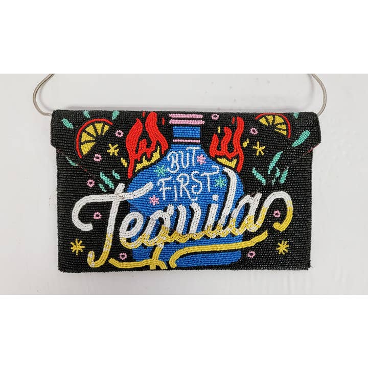 Ricki designs - Wholesale Clutch Bag - Women's - BEADED A TEQUILA PARTY POP ART CLUTCH