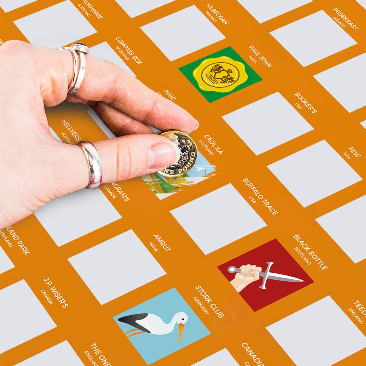 William Valentine Collection - Wholesale Poster - Bucket List Scratch Poster - 100 Whiskies2