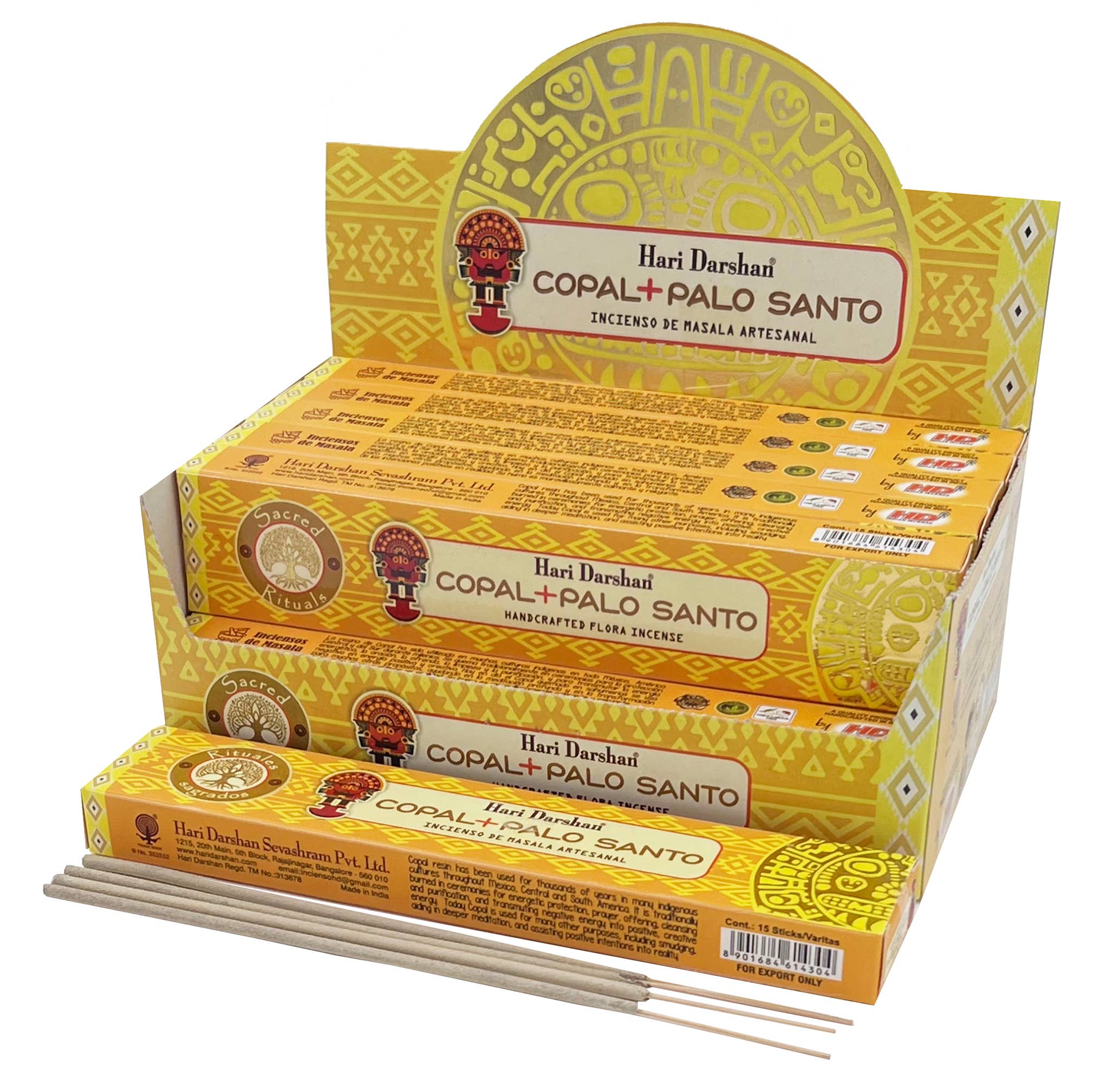 Lungta Imports – wholesale Rökelse – Hari Darshan Premium Rökelse 15 Sticks Varje Box17