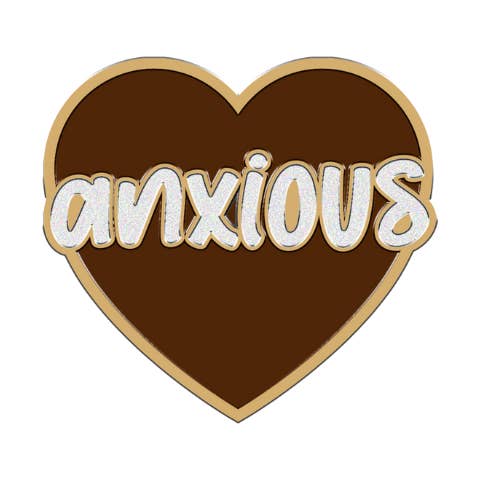 Cœur anxieux brun pour la vente par Furei Pets