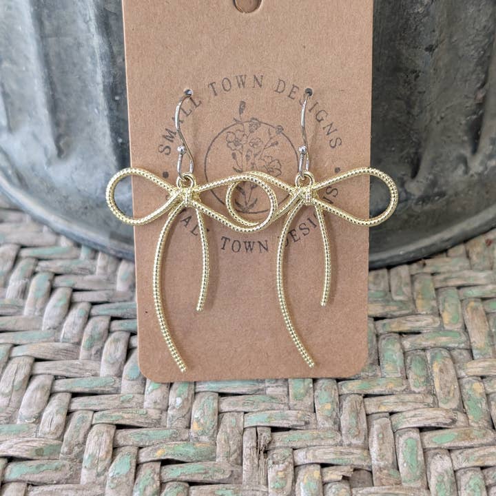 Small Town Designs - Wholesale Dangle Earrings - Bow Dangles4