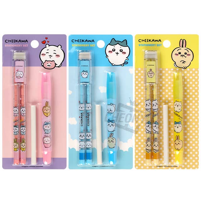 K-Wonderland – wholesale Pencil – Chiikawa Essential Pencil Stationary Gift SET4