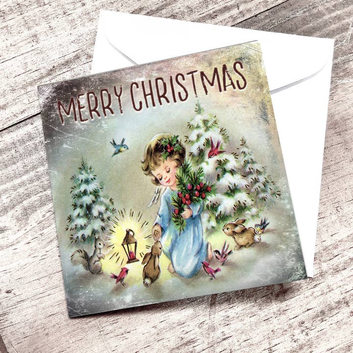 Merry Christmas Mini Card for wholesale by Yesterday's Best