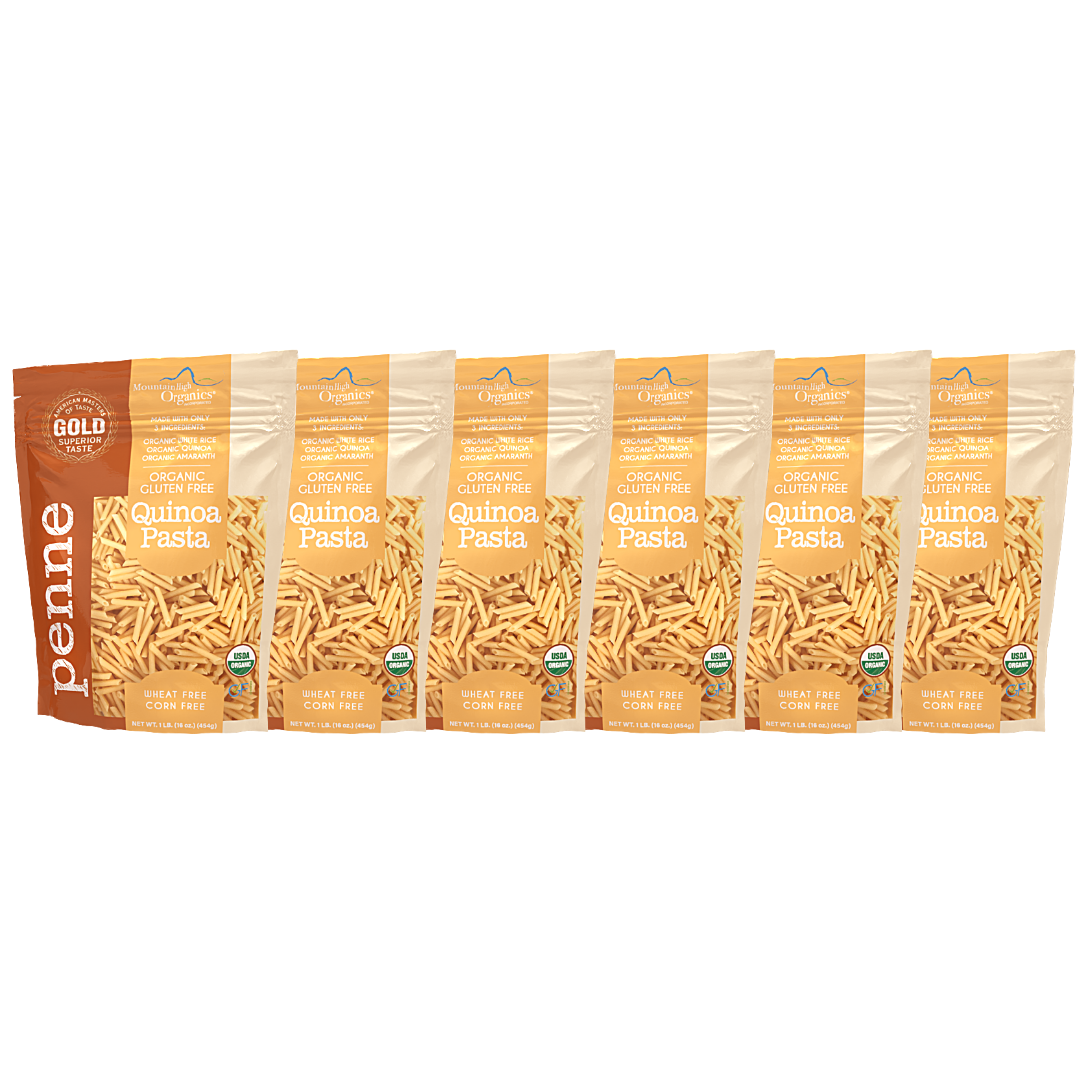Mountain High Organics - Venta al por mayor Pasta - Pasta de Quinoa Orgánica Sin Gluten, Penne - Bolsas de 1 libra0