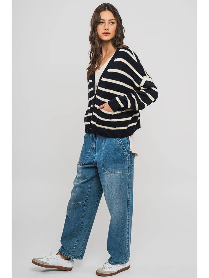 Engineered Leg Wide Leg Denim Jeans for wholesale on Faire4